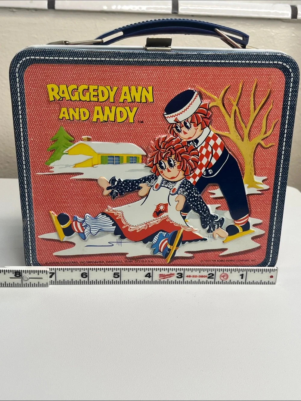 Vintage 1973 Raggedy Ann and Andy Metal Lunchbox